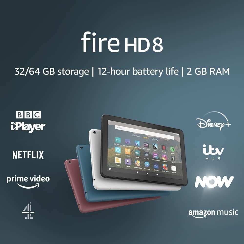 Amazon Fire HD 8 Tablet 10th Generation Full HD Display 32GB 2020 Rel