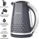 Brand New Morphy Richards 108273 Hive 1.5 liters Kettle Grey