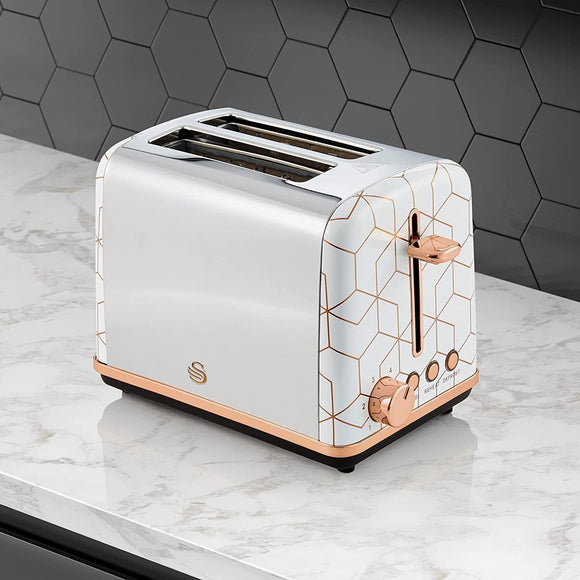 White and hotsell gold toaster