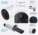 TP-Link Tapo 2K QHD Wireless Outdoor Security Camera, 2-Cam with Hub included