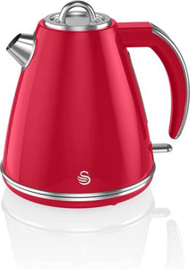 Swan Retro 1.5 Litre Jug Kettle Stainless Steel 3000W Red SK19020RN Brand New